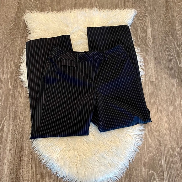 🌿2xHP🌿 Ann Taylor Loft Laura Fit Pinstripe Wide Leg Pants - Picture 3 of 11